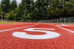 The resurfaced track will again allow Mt. Hood to hold collegiate meets next spring.