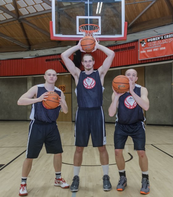 Sophomores Landon Rushton (left), Mac Johnson (centered), and Brock Otis (right) all have the same goal and that’s to win.