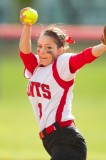 Sophomore pitcher Ann-Marie Guischer winds up for a pitch.