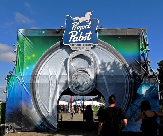 Entering the “mouth” of the Project Pabst Festival that took place Sept. 26 - 28 in downtown Portland.