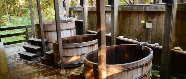 Three of the four new tubs on the lower deck. Photo by Ivy Davis