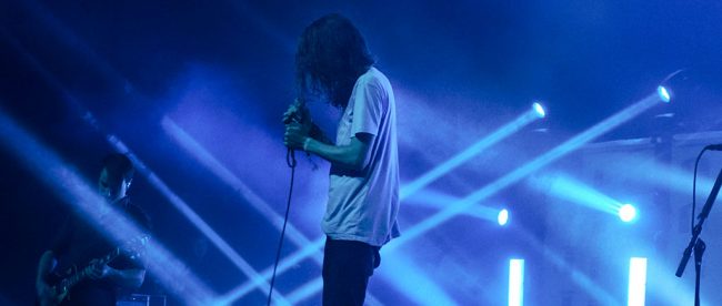 Mayday Parade lead singer Derek Sanders performs on stage at the Wonder Ballroom. Photo provided by Nitrah Neon Photography.