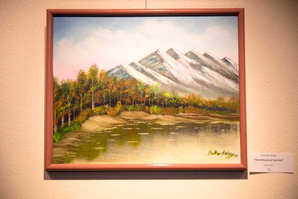 'Marshland at Sunrise' painting by Heather Haley.