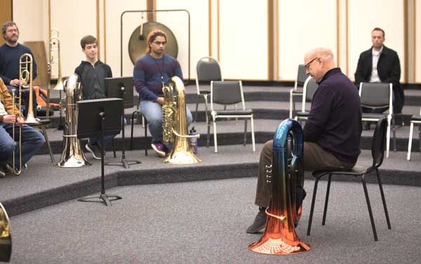 Patrick Sheridan shares information about his special tuba and his experiences playing for various orchestras and musical groups.