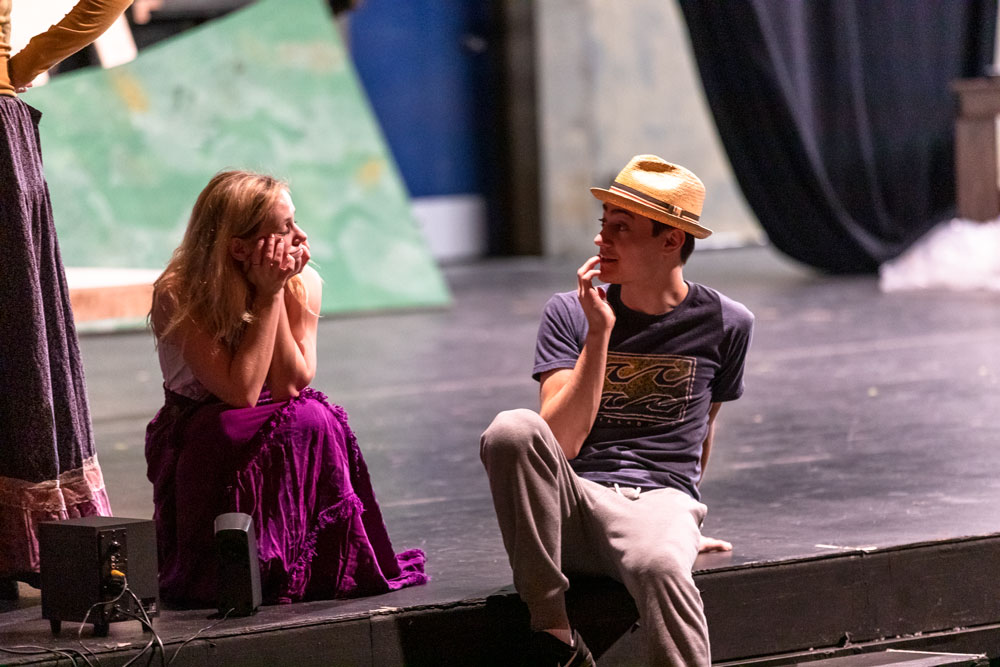 Photograph "The Music Man" leads Michaela George as Marian Paroo, and Chandler Duncan as Harold Hill.