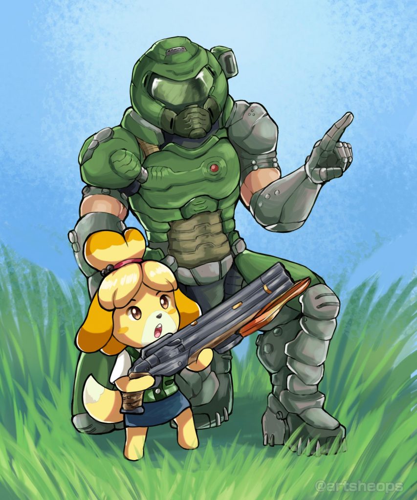 Animal-Crossing-says-hi-to-doom-853x1024